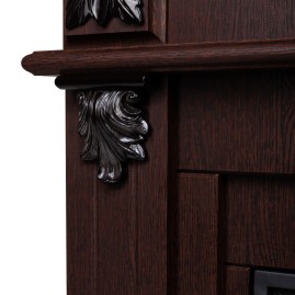 Электрокамин RealFlame Philadelphia 25,5/26 DN орех с очагом 3D Cassette 630 Black Panel