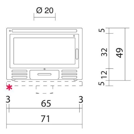 Каминная топка FIREBOX RIGA 49 DX V (EdilKamin)