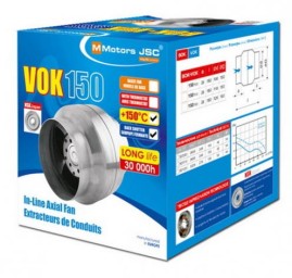 Вентилятор термостойкий ВОК VOK 150/120 Т 240 м³ в час, 220 вольт