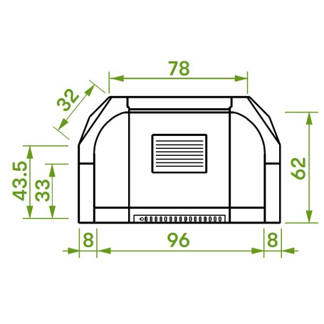 Каминная топка PATIO 96 R (Palazzetti)