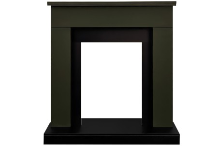 Каминокомплект Bergen (Разборный) - Темная олива (Ширина 900 мм) с очагом Majestic FX M Black RC