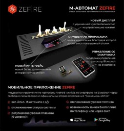 Автоматический биокамин ZeFire М 1000 с ДУ с дровами (ZeFire)