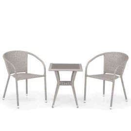 Комплект плетеной мебели T25C/Y137C-W85 Latte (2+1)