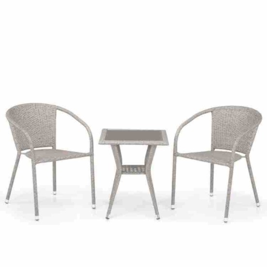 Комплект плетеной мебели T25C/Y137C-W85 Latte (2+1)