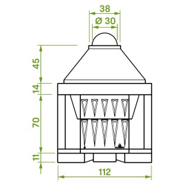 Каминная топка PATIO 96 G (Palazzetti)