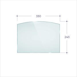 Стекло Везувий LV-12,12S (0,330*0,243) Арка