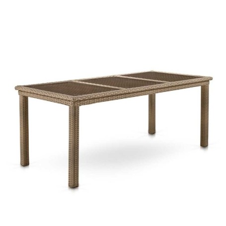 Комплект плетеной мебели T365/Y380B-W65 Light Brown (6+1)
