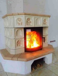 Каминная топка 600/57 K ECOPLUS, чёрная рамка (Hark)