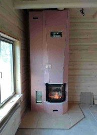 Каминная топка 600/57 K ECOPLUS, чёрная рамка (Hark)