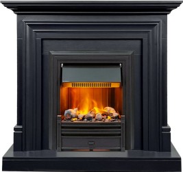 Каминокомплект Bradford - Серый графит с очагом Brookline Black