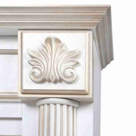 Электрокамин RealFlame Imperia 26/33 WT белый дуб с золотой патиной с очагом 3D Cassette 630 Black Panel
