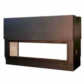Каминная топка H 1600 DOUBLE FACE XXL WS BLACK (Axis)