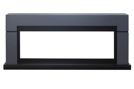 Каминокомплект Lindos 60 (Разборный) - Серый графит  с очагом Vision 60 LOG LED