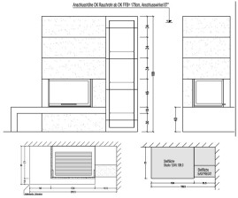 Камин STUDIO 12/45.10.0 B CP, с банкетой (Hark)