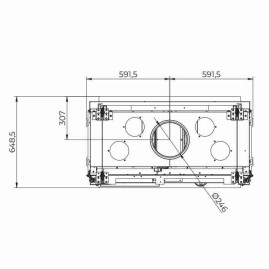 Каминная топка ECOMONOBLOCCO WT 16:9B N13 (Palazzetti)