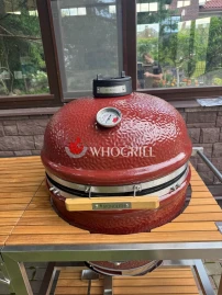 Керамический гриль Monolith Classic Red PRO 2.0 со столом из тика Buggy