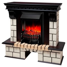 Электрокамин RealFlame Stone STD AO античный дуб с очагом Fobos Lux Black