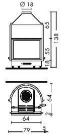 Каминная топка IDRO 50/CS (EdilKamin)