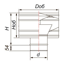 Дефлектор D300, AISI 321 (Вулкан)