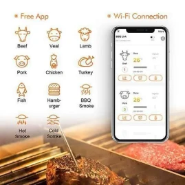Цифровой термометр Wi-Fi InkBird IBBQ-4T
