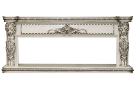 Каминокомплект Windsor 60 - Слоновая кость с темной патиной с очагом Vision 60 LED