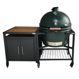 Керамический гриль Big Green Egg XXL на модульной подставке 73см с тумбой