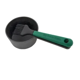 Сотейник чугунный с силиконовой кисточкой Big Green Egg