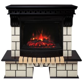 Электрокамин RealFlame Stone AO античный дуб античный дуб с очагом Evrika 25,5 LED