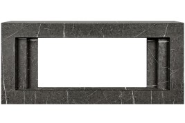 Каминокомплект Line 42 SFT Stone Touch - Серый мрамор с очагом Vision 42 LED