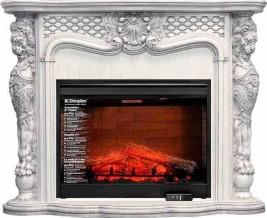 Каминокомплект Castle - Слоновая кость с темной патиной с очагом Symphony 30'' DF3020-EU