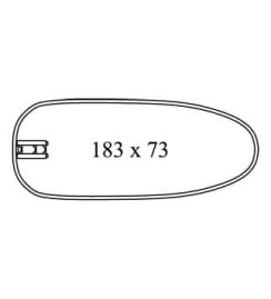 Гидромассажная ванна, 183 х 73, лиственница