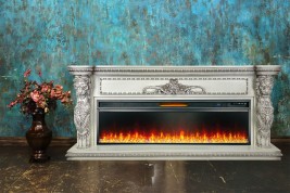 Royal Flame Портал Windsor 42 - Слоновая кость с темной патиной