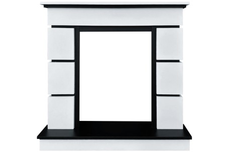 Каминокомплект Modern (Разборный) - Белый с черным с очагом Majestic FX M Black RC