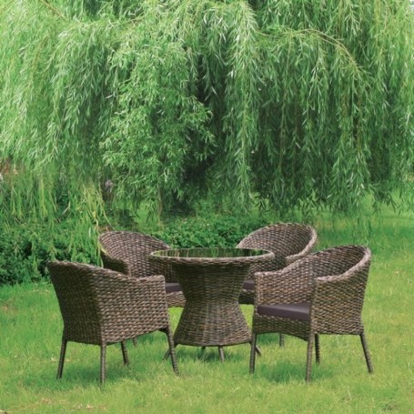 Комплект плетеной мебели из искусственного ротанга RT-A52 Brown 4Pcs