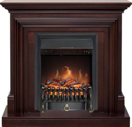 Каминокомплект Bradford - Темный дуб с очагом Fobos FX Black