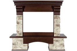 Каминокомплект Aberdeen - Темный дуб с очагом Vision 26 EF LED 3D FX