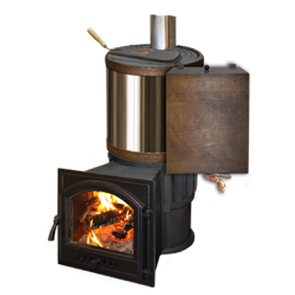 Банная печь KALEDO RETRO RV2537-80 с закрытой каменкой прямого нагрева, 25 кВт