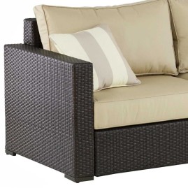 Плетеный диван из искусственного ротанга AFM-215B Brown/Light