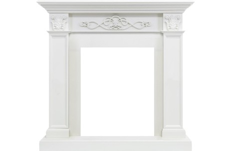 Каминокомплект Verona - Белый дуб с очагом Danville Antique Brass FB2