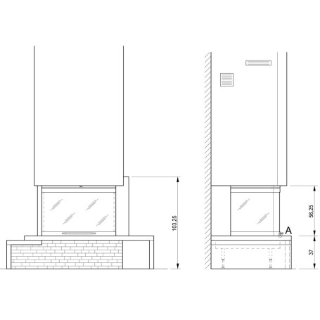 Облицовка TEXAS DX, под S78 3D (Palazzetti)