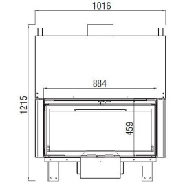 Каминная топка KW 100 SIMPLE FACE BG1 (Axis)