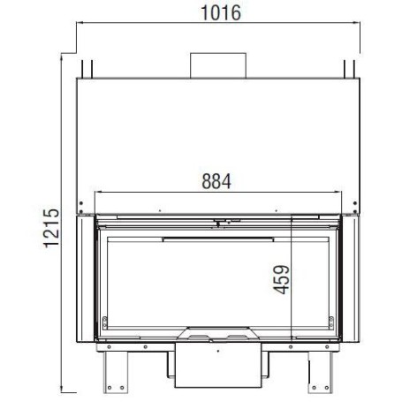 Каминная топка KW 100 SIMPLE FACE BG1 (Axis)