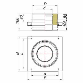 Опора VBR D250/350, AISI 321/439 (Вулкан)
