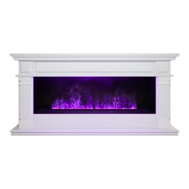 Электрокамин RealFlame Islandia CST1000 WT с очагом 3D Cassette 1000 LED RGB