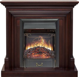 Каминокомплект Bradford - Темный дуб с очагом Majestic FX Black