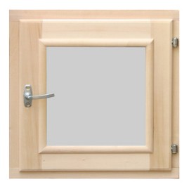 Окно для бани Липа, стеклопакет 60x60 см