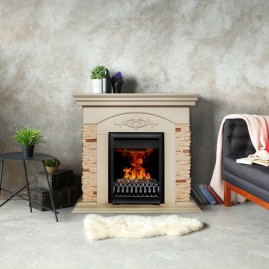 Электрокамин RealFlame Neapolis WT айвори с очагом 3D Oregan