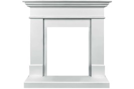 Каминокомплект California SFT (Разборный) - Белый с очагом Aspen Black