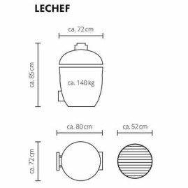 Электрический гриль MONOLITH LeCHEF BBQ GURU PRO - черный (полный комплект)