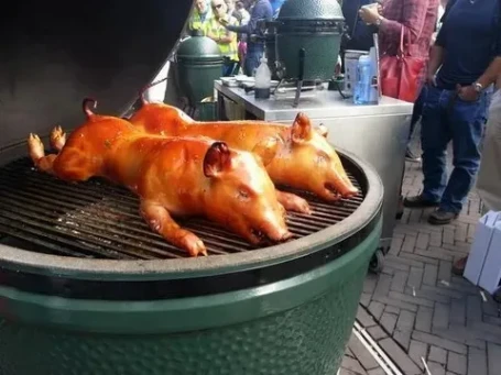 Керамический гриль Big Green Egg XXL с тележкой 73см
